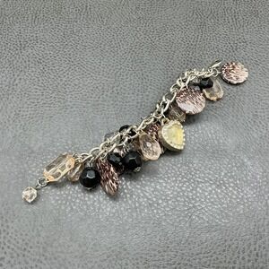 Figaro Bracelet Heart Watch Charm Leopard Bead‎ Multicolor Womens NEW BATTERY